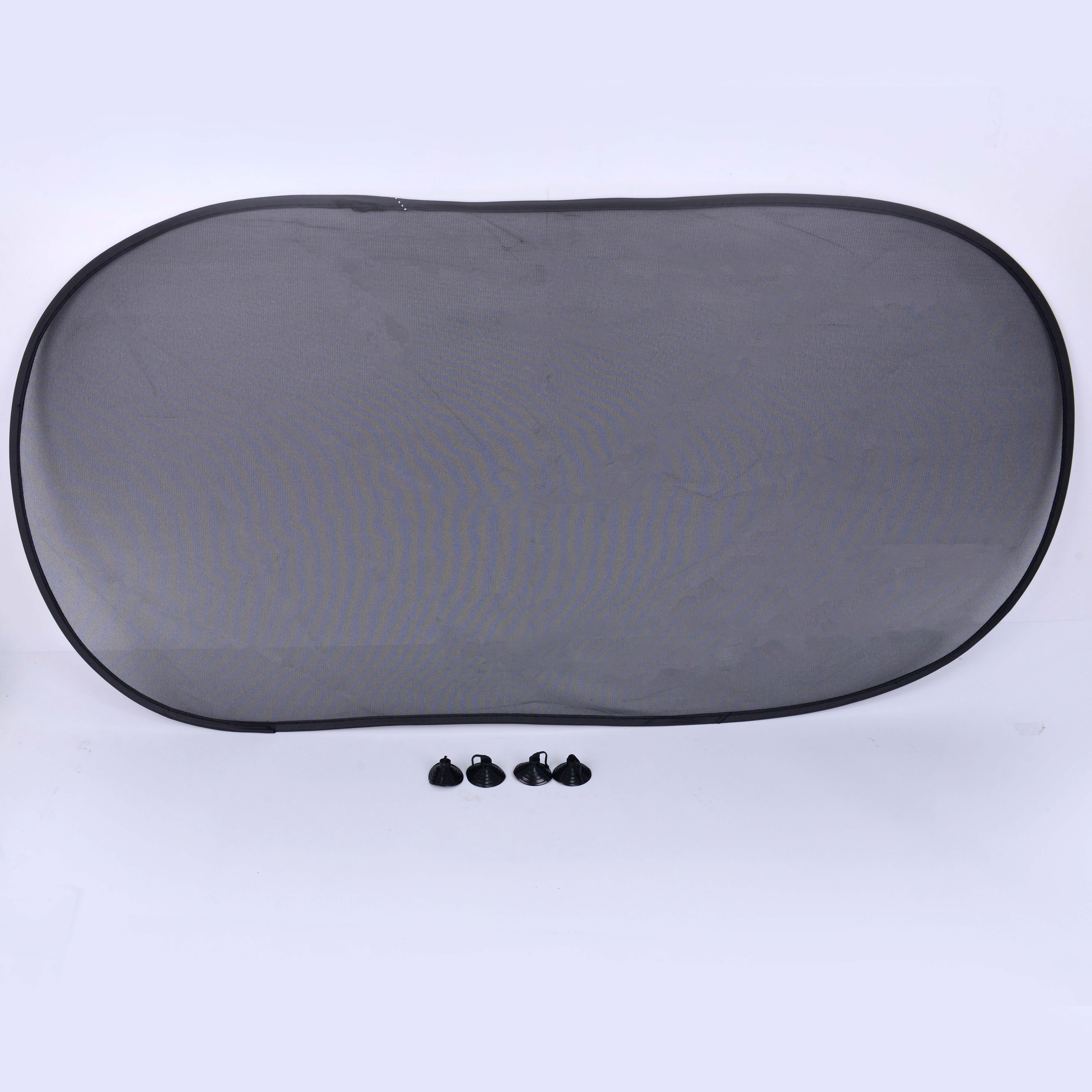 Car sunshade ring black mesh sunshade summer heat insulation sunshade sunblock inside the car window back file 100*50cm 1pc QW car decoration QW12 Specification drawing