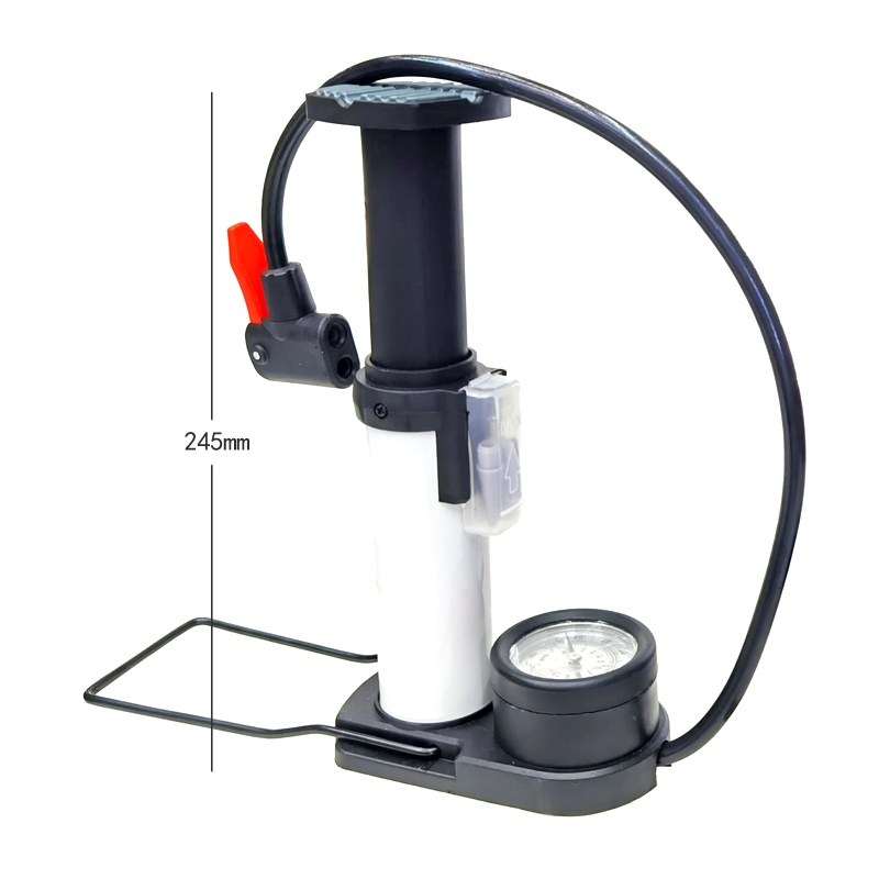 4518B foot-operated air pump, bicycle air pump with pressure gauge, basketball, football, bicycle air pump, foot-operated air pump Specification image