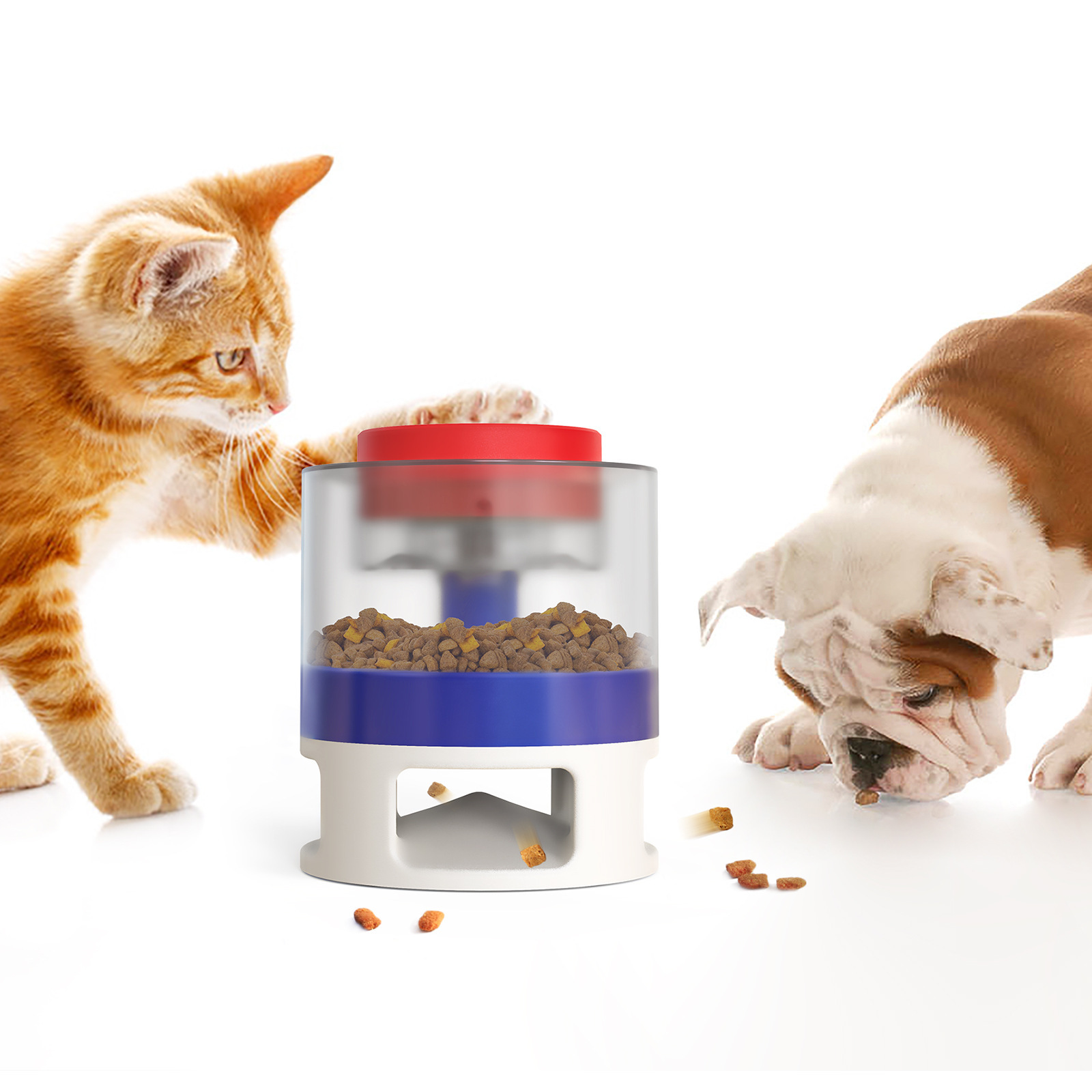 宠物趣味喂食器防噎食漏食慢食器猫咪狗狗玩具缓食弹食器宠物用品详情8