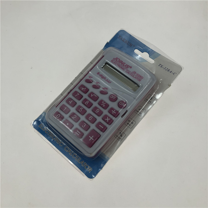 计算器JS-328D彩色小号口袋便携翻盖8位数带时间计算外贸畅销计算机详情2