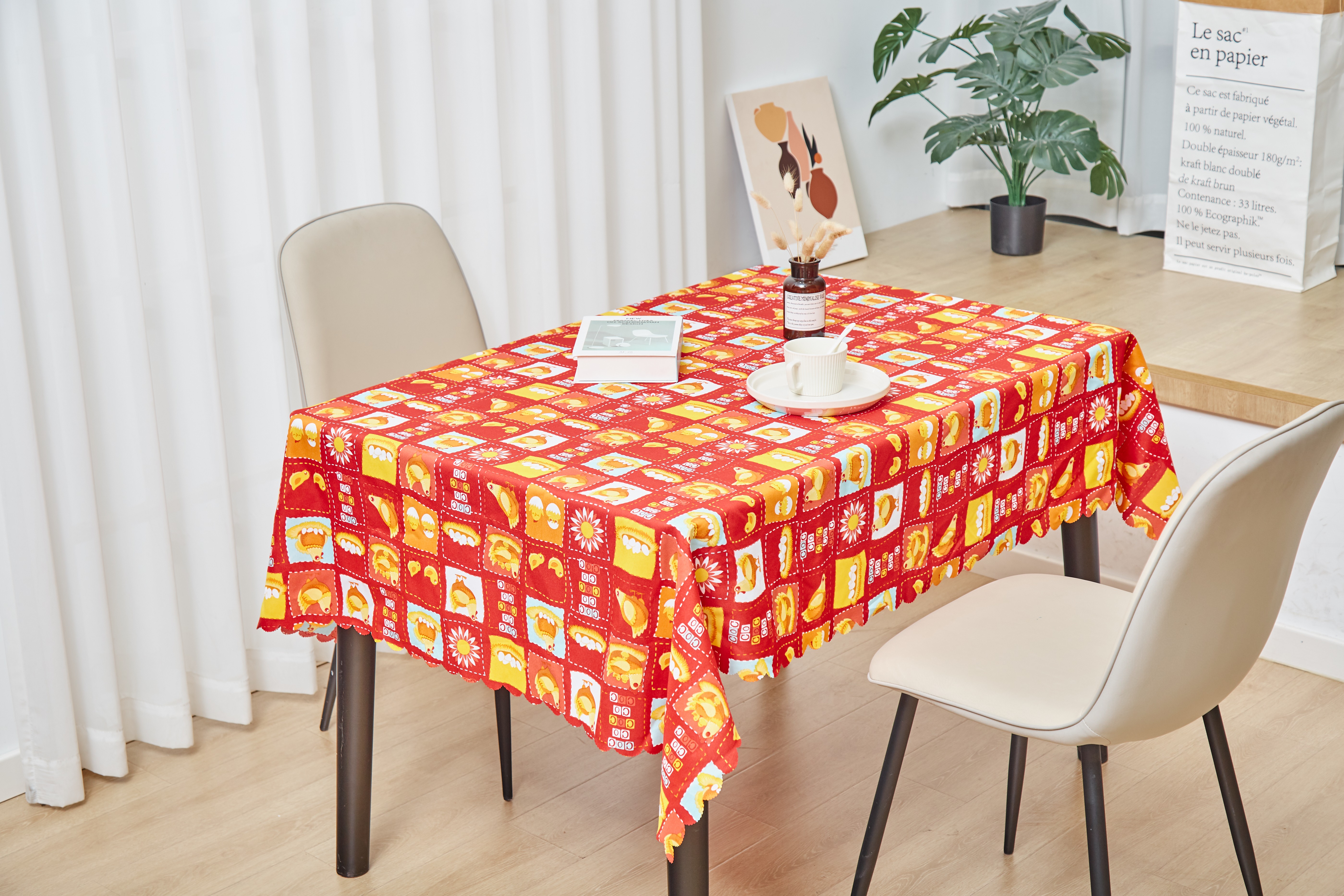 Amazon cross-border hot selling Easter printed tablecloth table towel thumbnail