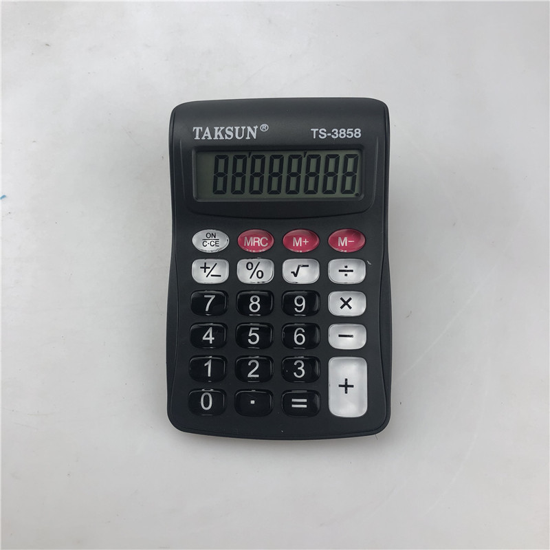 计算器TS-3858彩色小号口袋便携翻盖8位数带时间计算外贸畅销计算机详情10