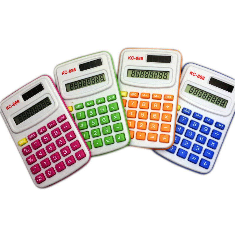 计算器彩色KC-888迷你便携小计算器8位数计算外贸热销口袋小号计算机详情1
