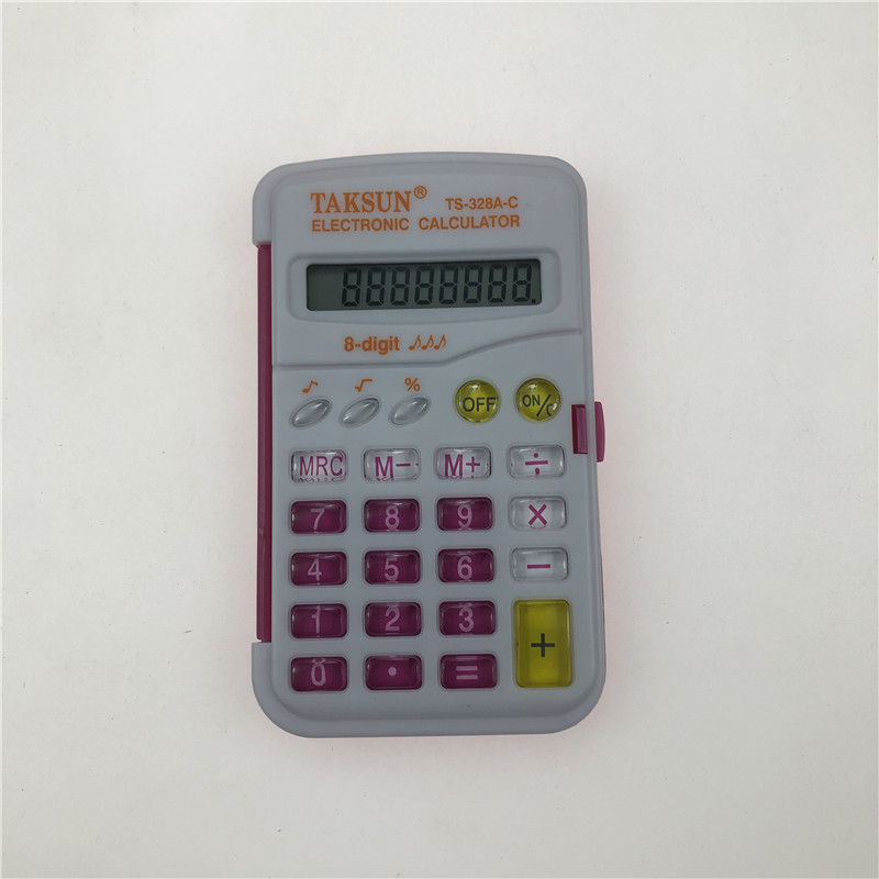 计算器TS-328A彩色小号口袋便携翻盖8位数带时间计算外贸畅销计算机详情7