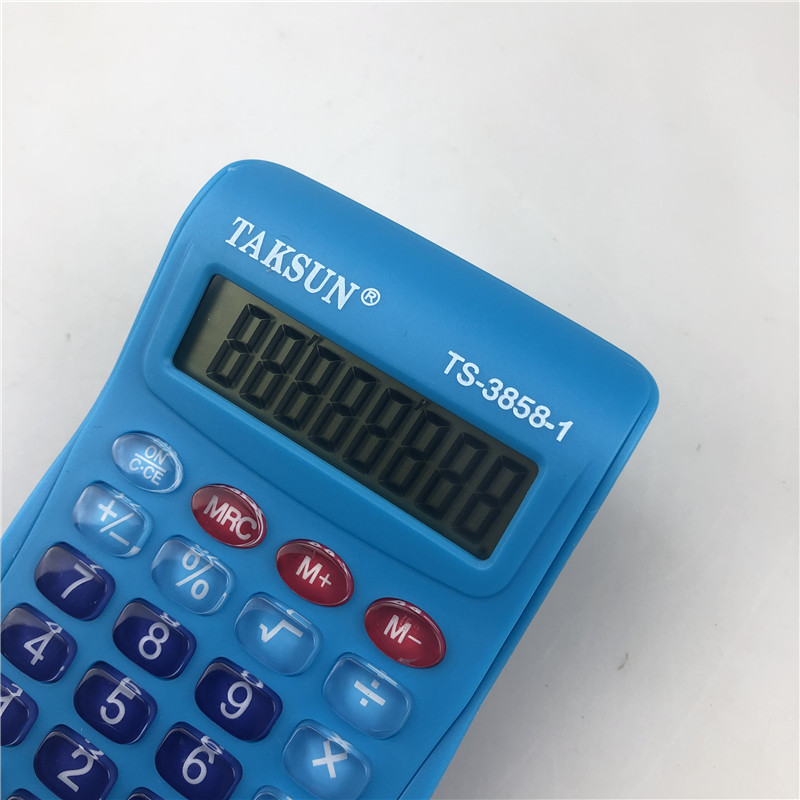 计算器TS-3858彩色小号口袋便携翻盖8位数带时间计算外贸畅销计算机详情11