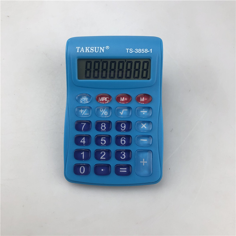 计算器TS-3858彩色小号口袋便携翻盖8位数带时间计算外贸畅销计算机详情4