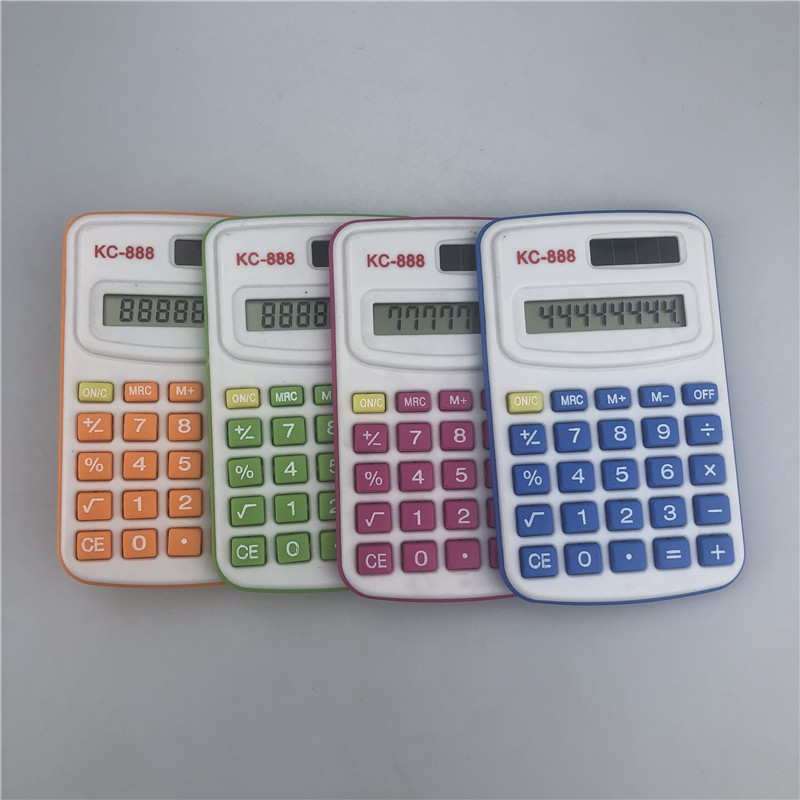 计算器彩色KC-888迷你便携小计算器8位数计算外贸热销口袋小号计算机详情3