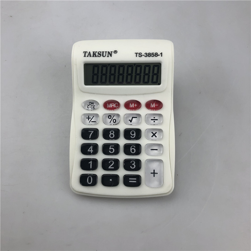 计算器TS-3858彩色小号口袋便携翻盖8位数带时间计算外贸畅销计算机详情6