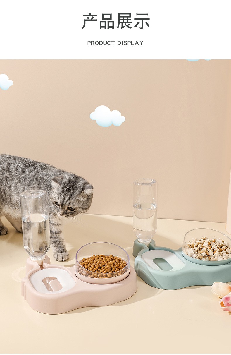 宠物自动饮水器猫咪饮水机饮水喂食多功能猫碗自动蓄水宠物用品厂详情15