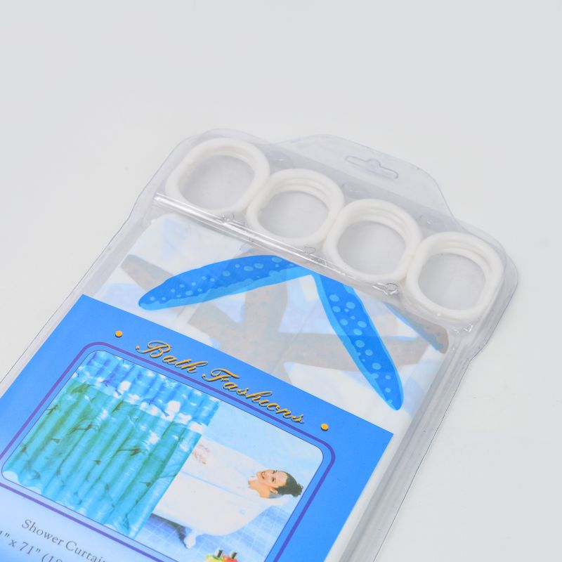 Factory Direct Pe Plastic Shower Curtain Environmental Protection Waterproof Mildew Bathroom Partition Curtain details Picture