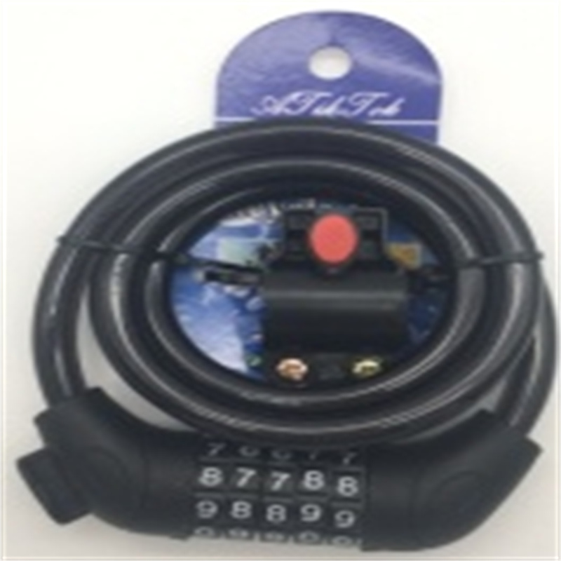 (specific price negotiable) Bicycle lock 12*1200mm tasteless black combination lock wire lock