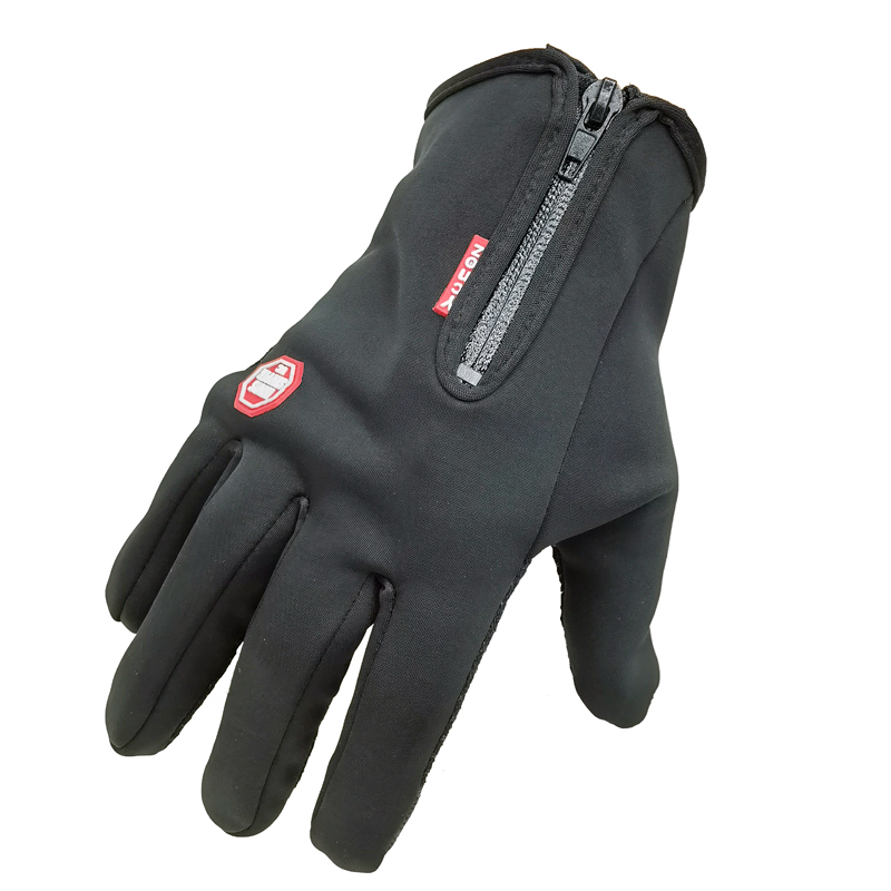 180807 Windproof full-finger gloves, cycling long finger gloves, cycling warm gloves, anti-slip full-finger fitness gloves details Picture