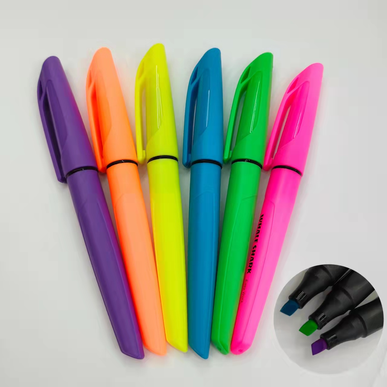 彩色荧光笔学生重点标记笔大容量记号笔详情2