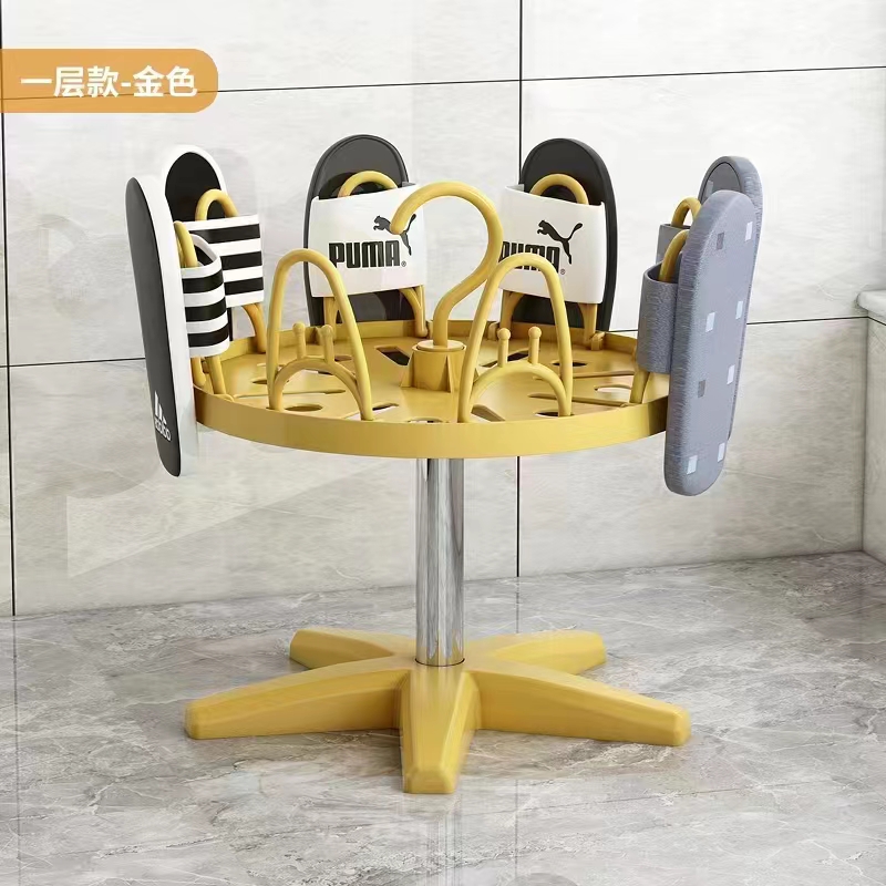 家用落地式室外阳台简易塑料晾晒晒鞋神器落地挂钩收纳置物架便捷详情3