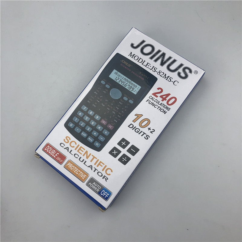 科学函数计算器从成JS-82MS-C电子版大号黑色中 高学生学习考试专用计算机详情11