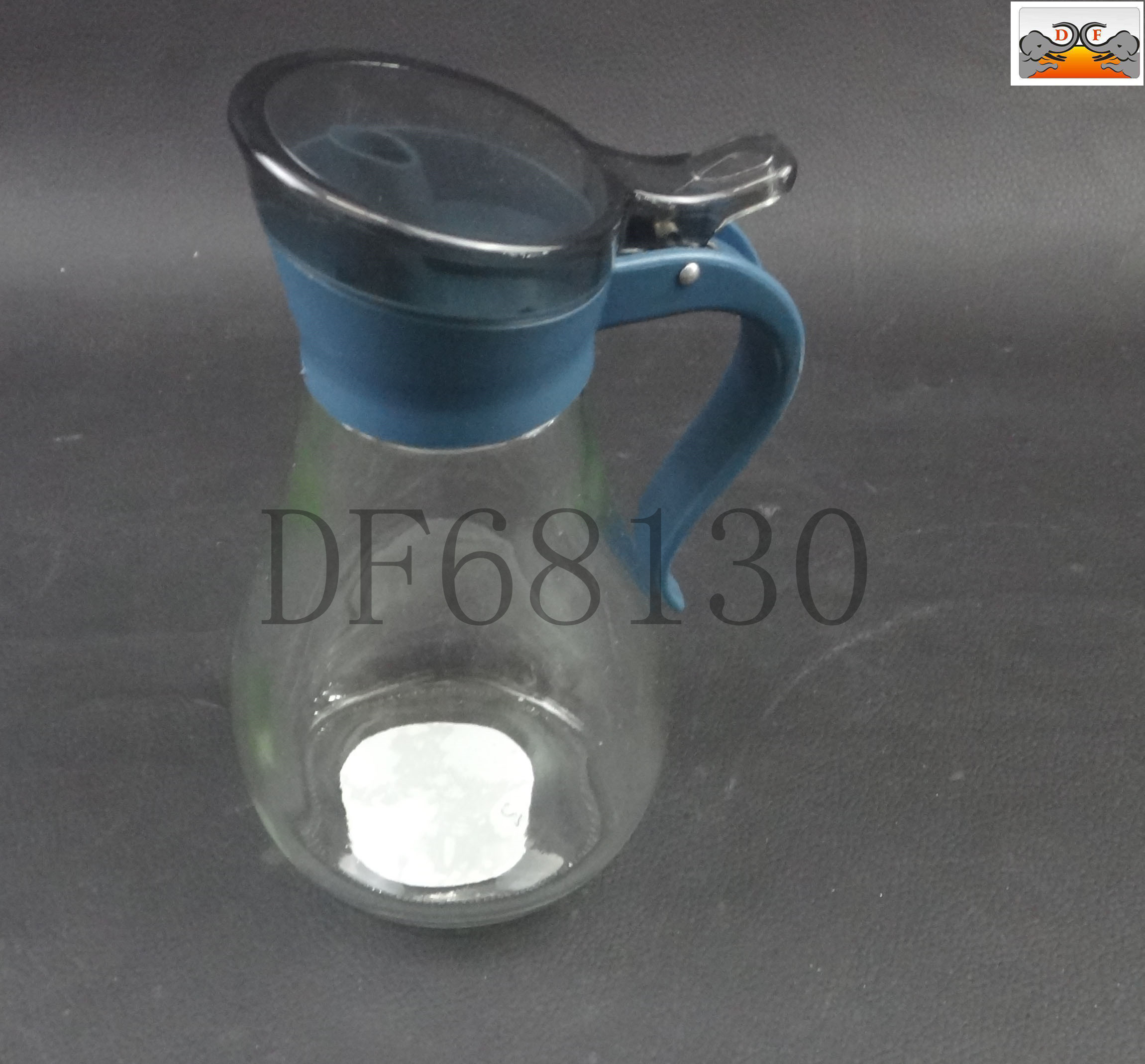 DF68130 Fashion glass flavoring bottle Kitchen supplies Fashion glass flavoring bottle automatic open lid oil bottle vinegar bottle soy sauce bottle Household goods DF TRADING HOUSE