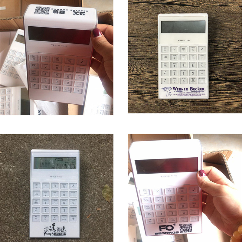 计算器万年历简约时尚高档商务定制LOG促销广告赠送礼品计算机会计办公多功能计算详情15