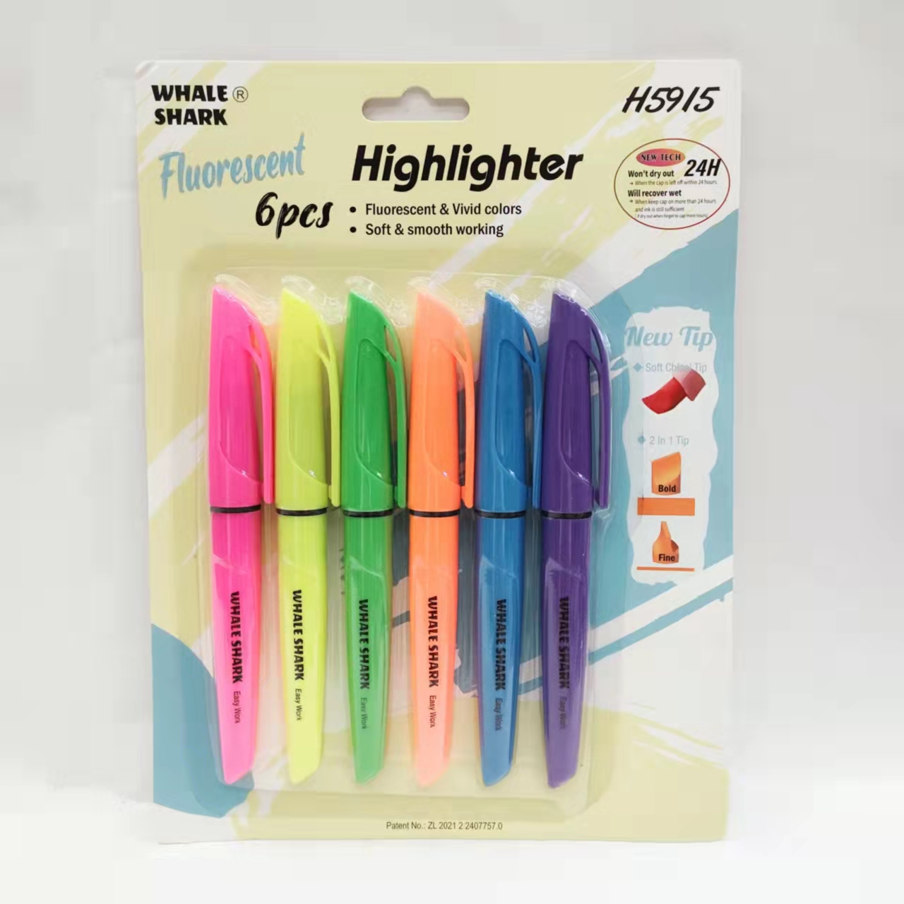 彩色荧光笔学生重点标记笔大容量记号笔详情12