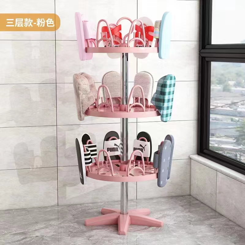 家用落地式室外阳台简易塑料晾晒晒鞋神器落地挂钩收纳置物架便捷详情14