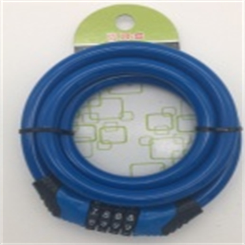 (specific price negotiable) Bicycle lock 12*1200mm tasteless blue combination lock wire lock