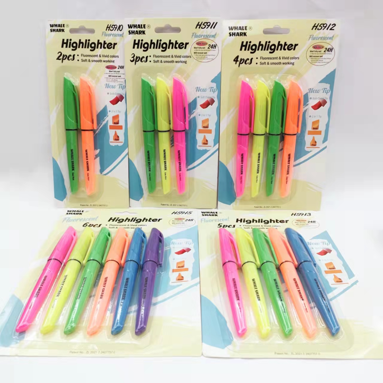 彩色荧光笔学生重点标记笔大容量记号笔详情1