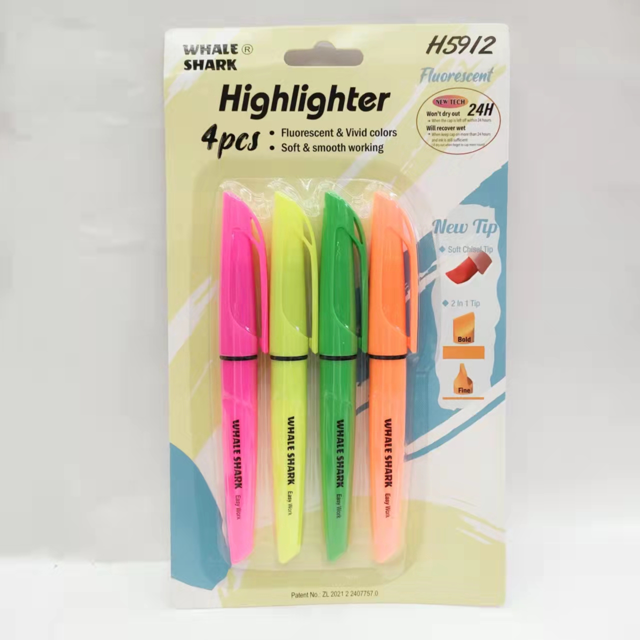 彩色荧光笔学生重点标记笔大容量记号笔详情10