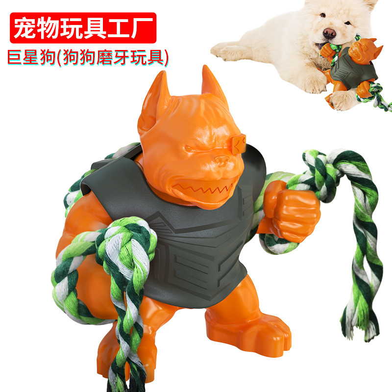 New pet supplies factory wholesale dog toys, giant dog teeth cleaning and grinding sticks, tear-resistant training dog toys Specification image