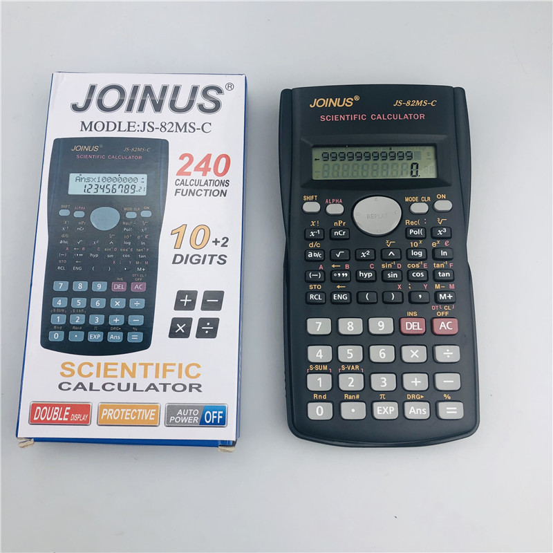 科学函数计算器从成JS-82MS-C电子版大号黑色中 高学生学习考试专用计算机详情4