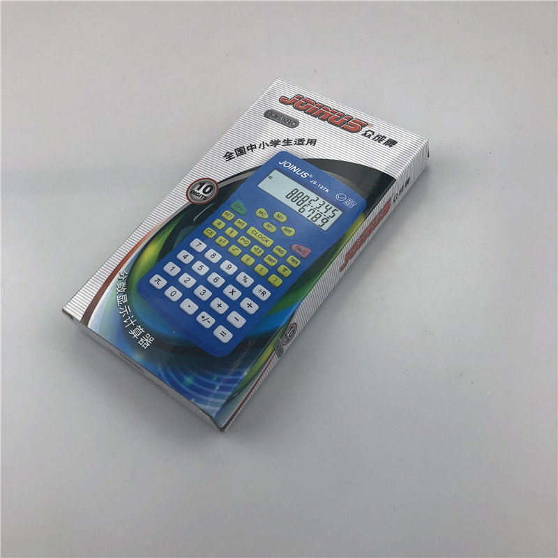 科学函数计算器从成JS-127K蓝色电子版小号便携学生学习考试专用计算机详情13