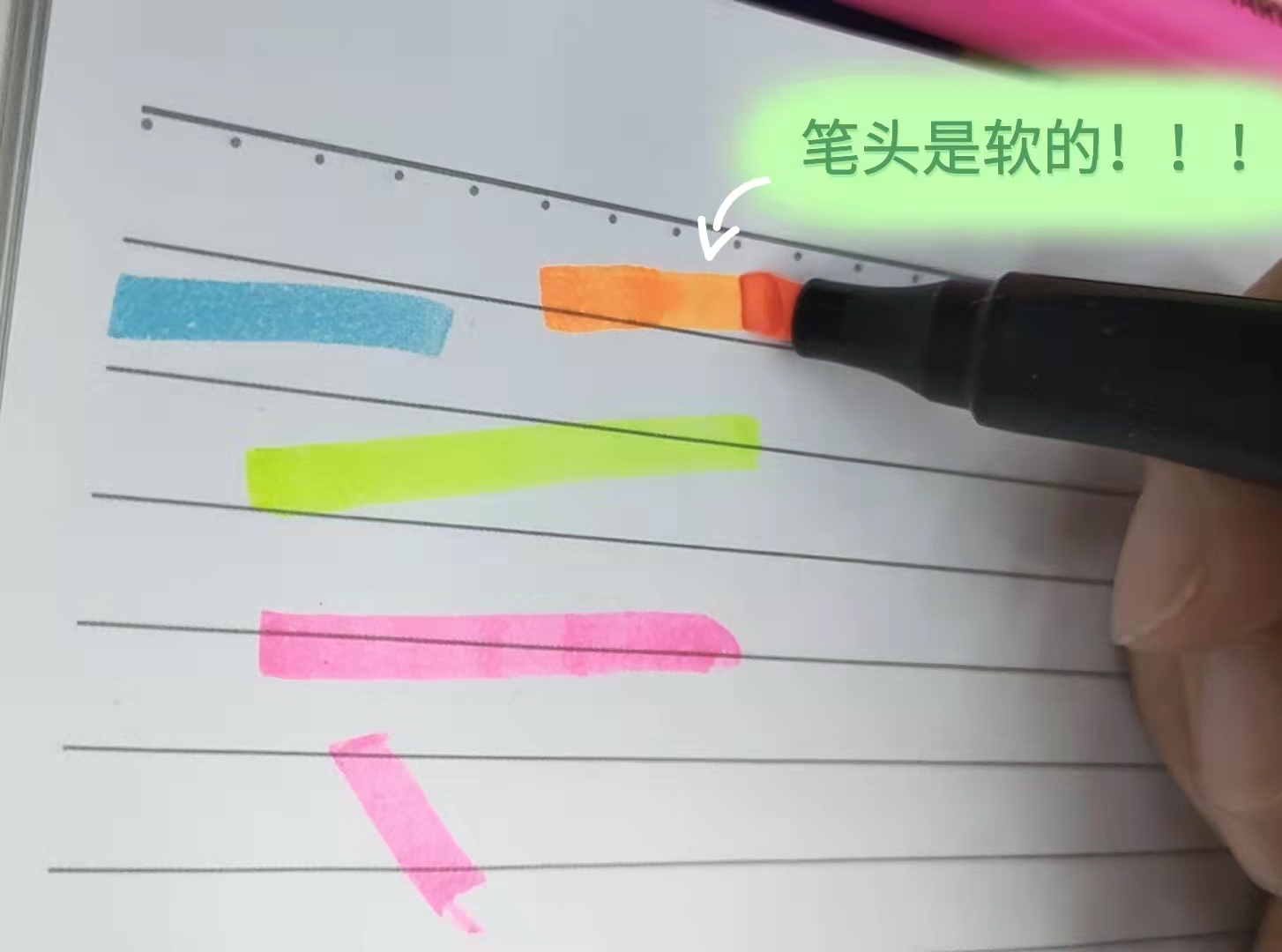 彩色荧光笔学生重点标记笔大容量记号笔详情4