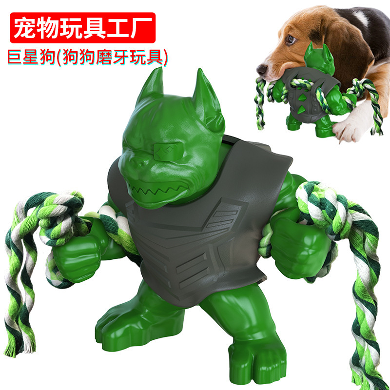 New pet supplies factory wholesale dog toys, giant dog teeth cleaning and grinding sticks, tear-resistant training dog toys Application Scenario