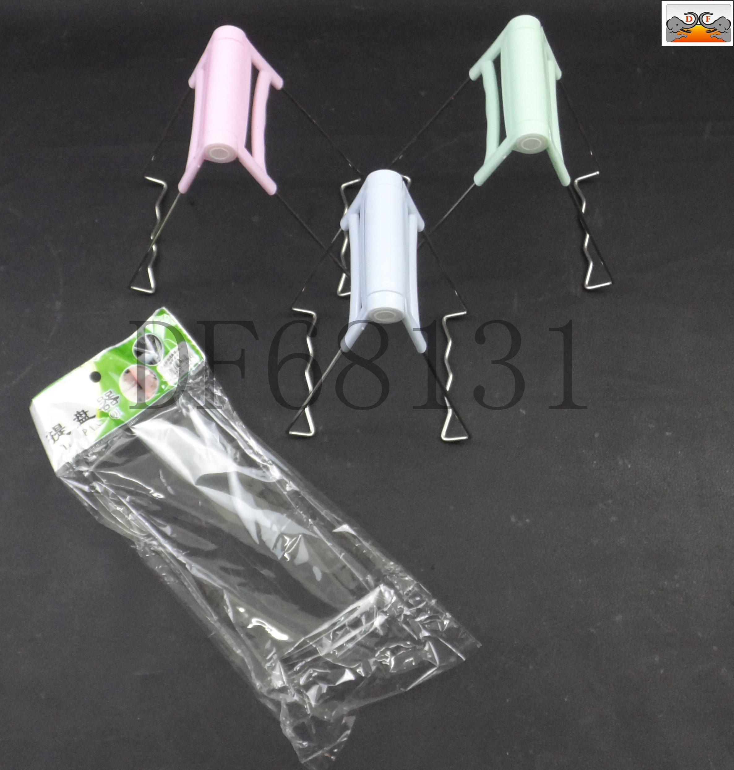 DF68131 Color plastic dish lifter Stainless steel dish lifter Household dish lifter Creative kitchen dish lifter High temperature dish lifter dish lifter DF Trading House