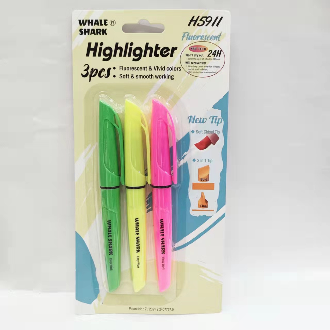 彩色荧光笔学生重点标记笔大容量记号笔详情9