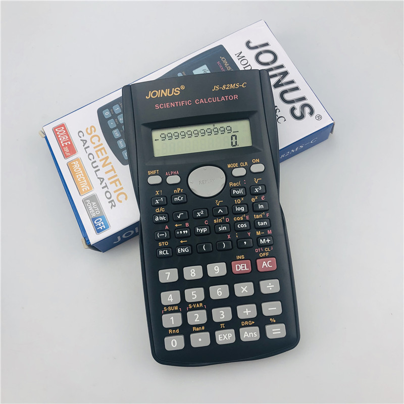 科学函数计算器从成JS-82MS-C电子版大号黑色中 高学生学习考试专用计算机详情5