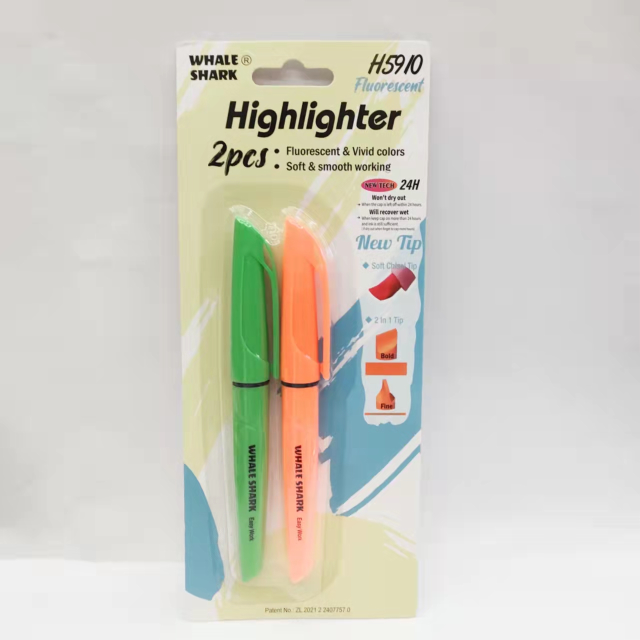 彩色荧光笔学生重点标记笔大容量记号笔详情8