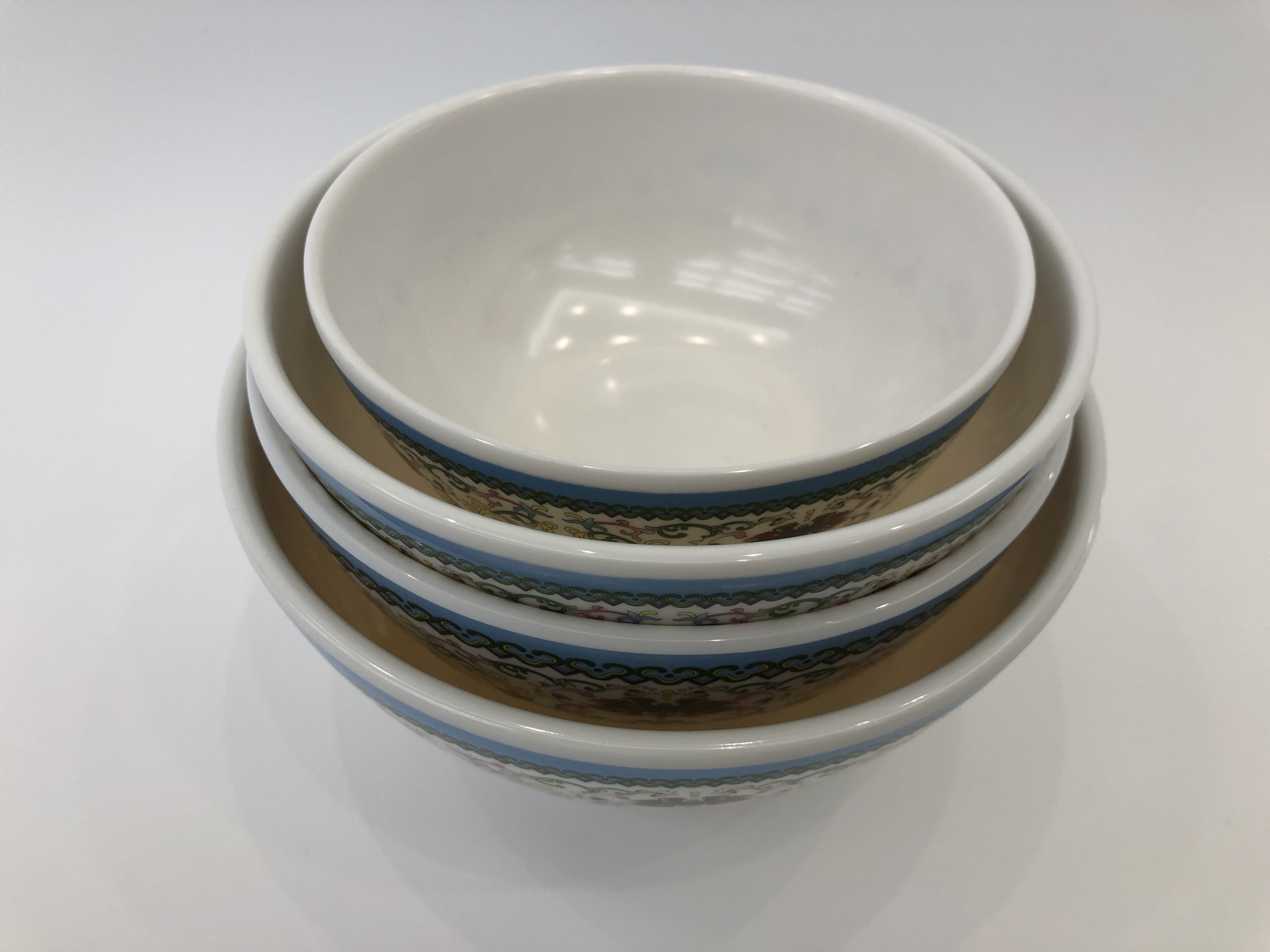 Rice Bowl Malatang Bowl Ramen Bowl Melamine Bowl Melamine Tableware Hot Pot Bowl Auspicious Flower Noodle Bowl Soup Bowl details Picture