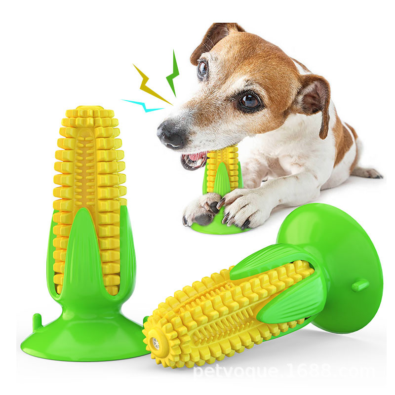 Amazon cross-border e-commerce suction cups, corn sounds, dog toys, teething sticks, chewing rubber, dog toothbrushes, pet supplies Specification image