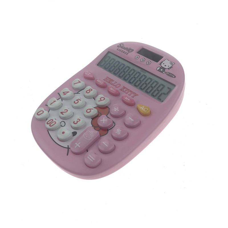 计算器KT-777卡通粉色大号美女办公计算机商店商场店铺计算货款计算器详情8