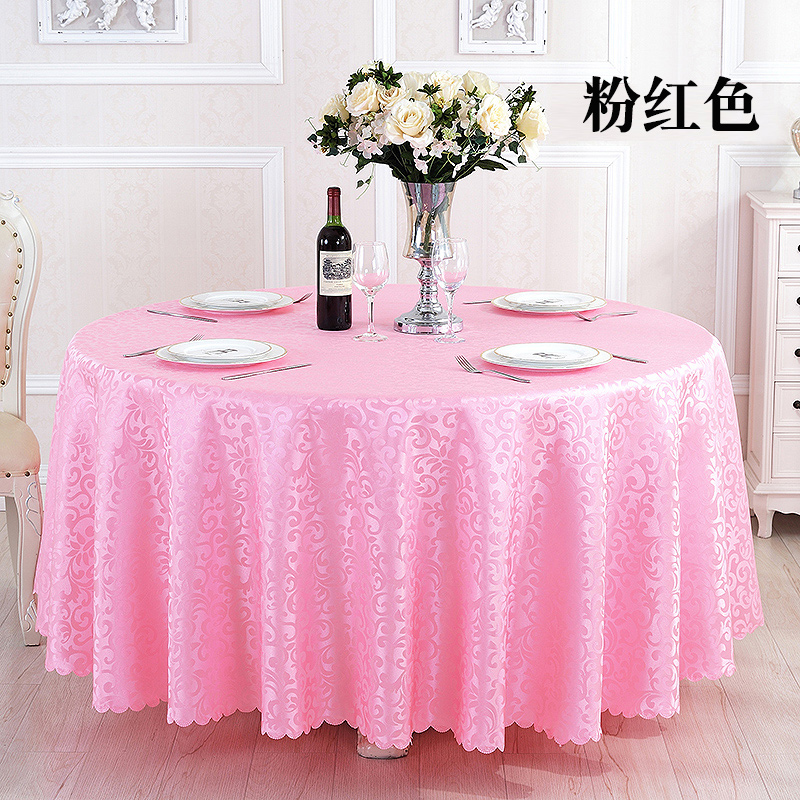 吕字家具-酒店桌布布艺圆形餐桌布长方形饭店餐厅定制欧式大圆桌桌垫台布详情2