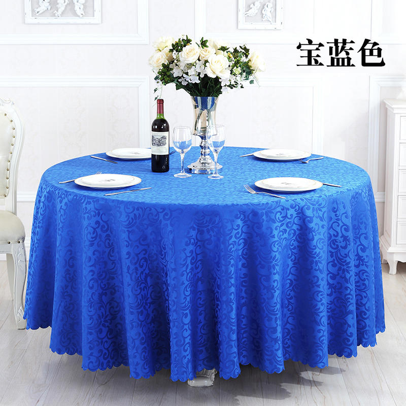吕字家具-酒店桌布布艺圆形餐桌布长方形饭店餐厅定制欧式大圆桌桌垫台布详情9