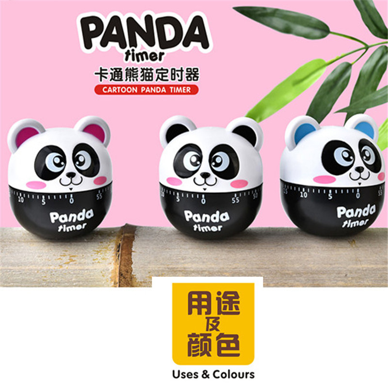 机械计时器RB-508新款卡通熊猫定时器可爱呆萌厨房美容午睡计时器详情5