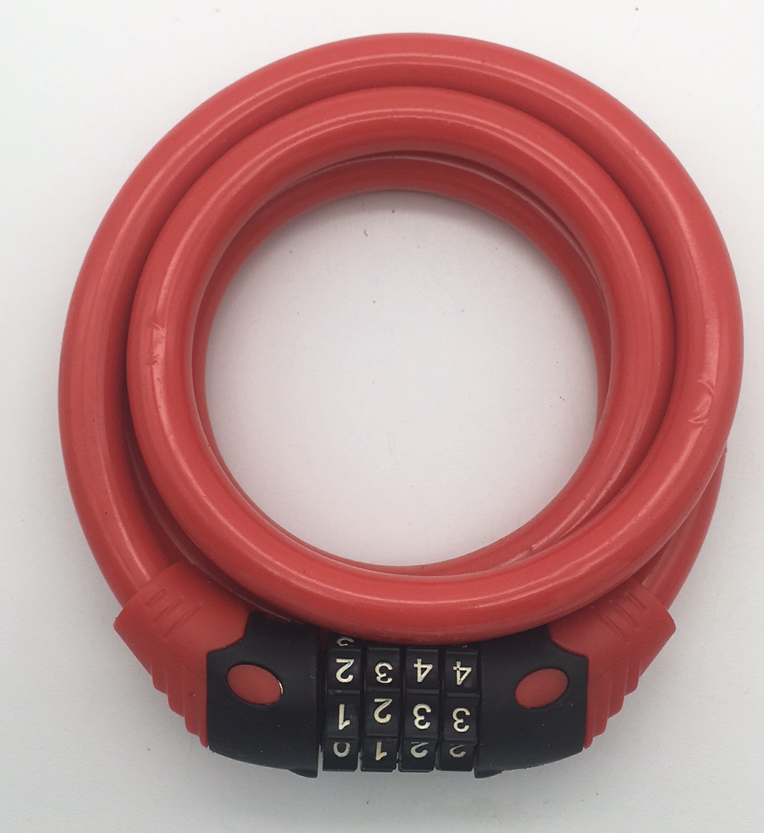 Bicycle lock 10*1200 wire lock combination lock