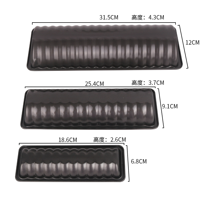烘焙模具 不粘长方形土司盒 吐司烤盘 不带盖 面包模详情4