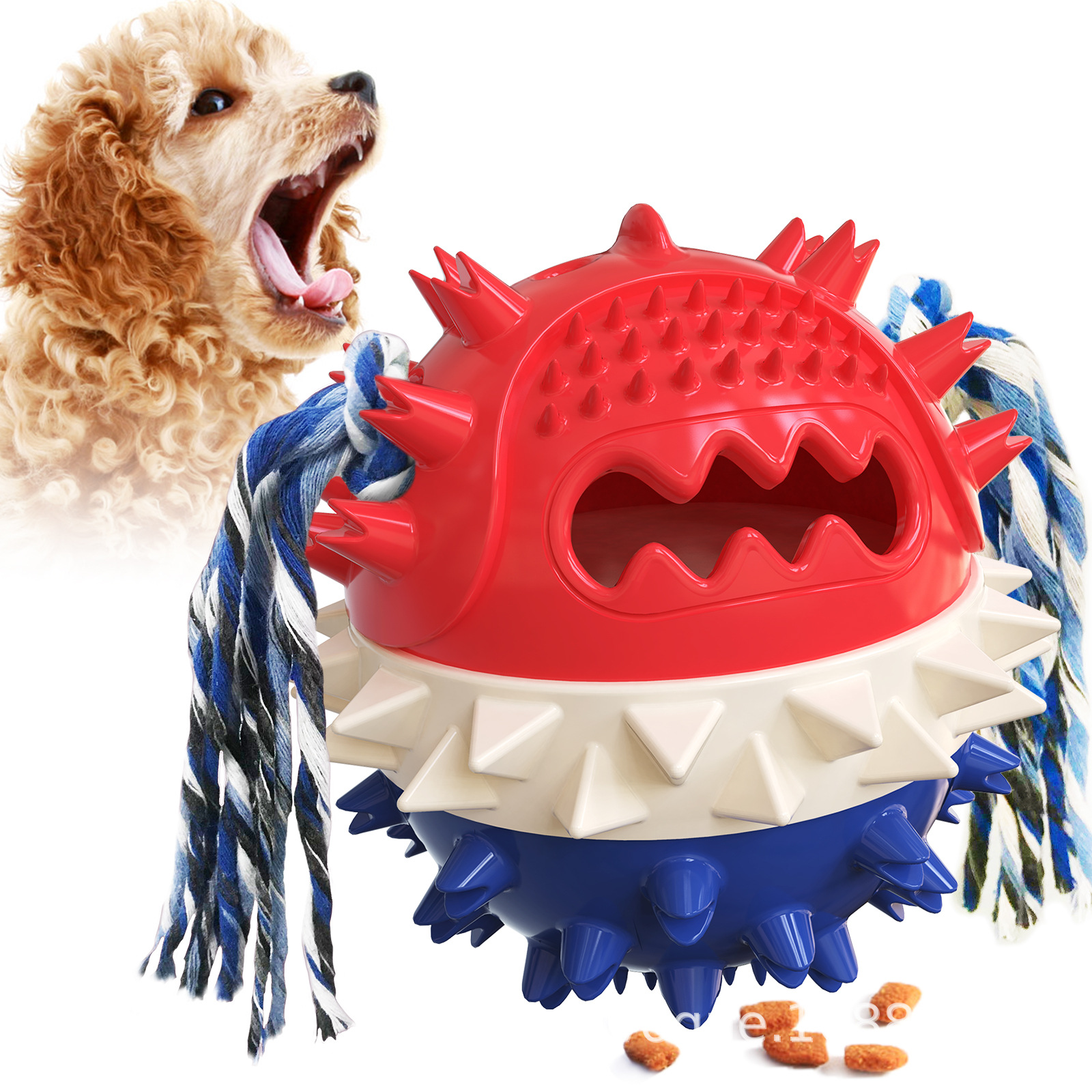 Amazon's new pet products: Dog teething sticks, sound-making dog toys, squeaking dog food balls wholesale Application Scenario