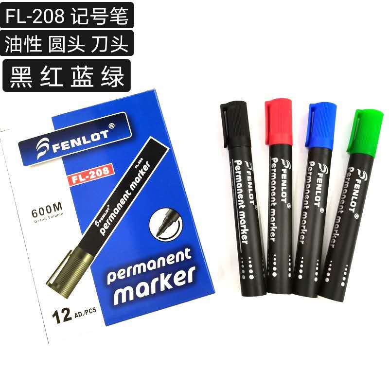 FENLOT marker black oily big pen Express logistics signature shipping mark pen red blue green marker pen thumbnail