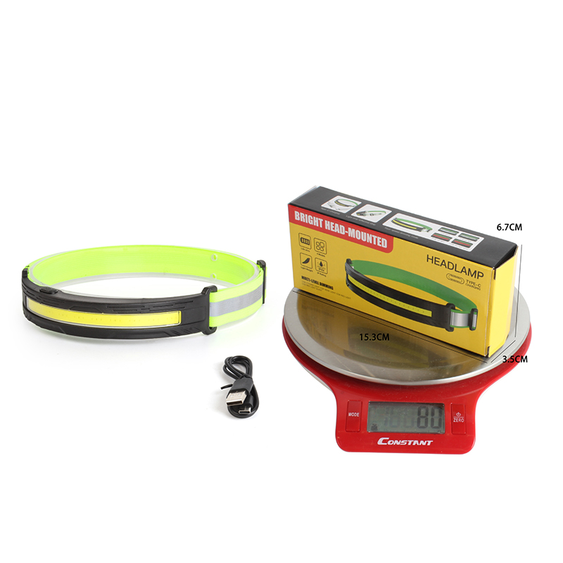 New night fishing headlamp cob lighting outdoor headlamp with four-speed variable light, outdoor waterproof morning running headlamp Specification image