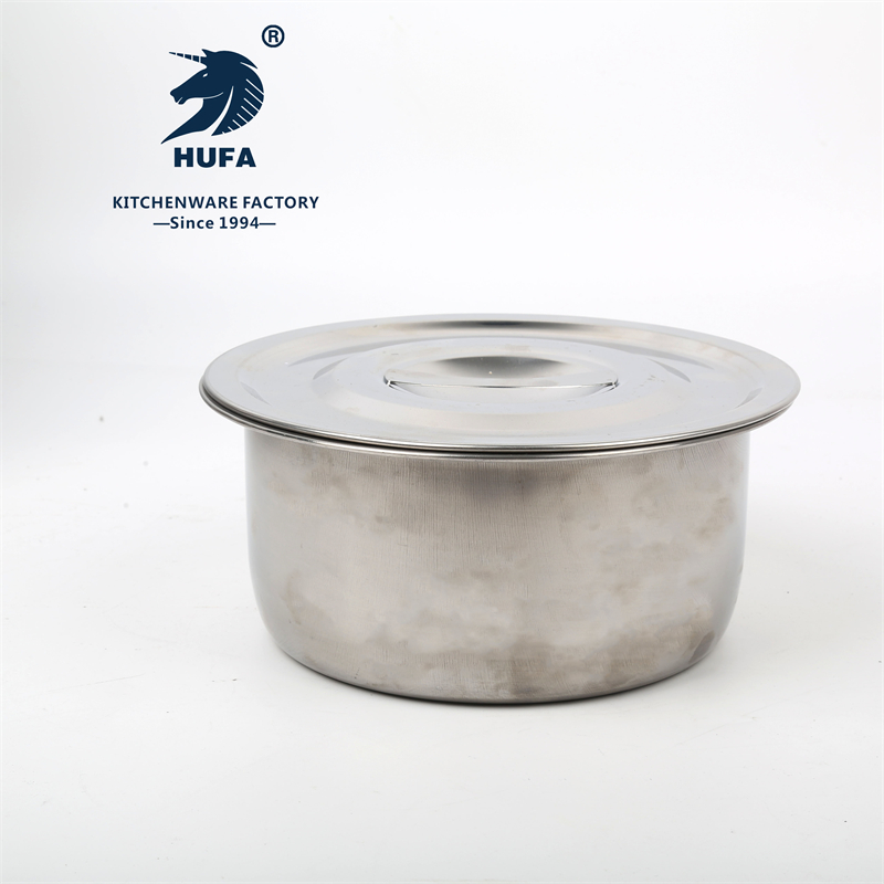 Stainless steel cooking pot with steel lid five piece cooking pot with stainless steel cooking pot with metal cooking pot with metal cooking pot kitchen utensils soup pot with lid Thai cooking pot Specification drawing