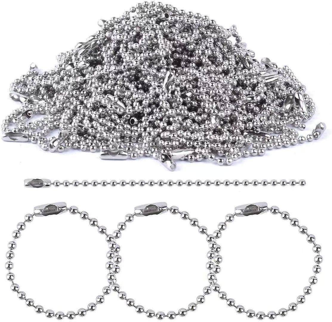 Metal plating 2.4 Iron beads 8CM 10CM 12CM chain sweater chain DIY tag rope clothing accessories thumbnail