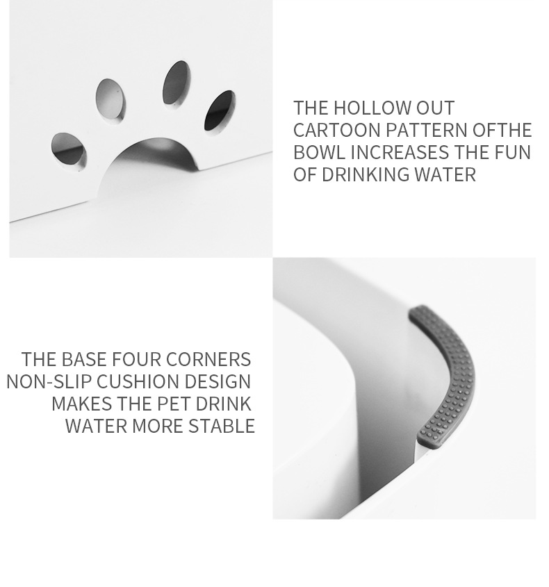 新款防溅水狗狗喝水碗不湿嘴猫咪水盆自动饮水器漂浮大容量饮水器详情6