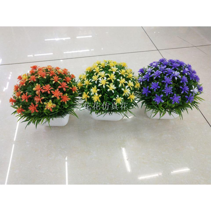 HUAHUA Simulation decoration small bonsai rosebud bedroom decoration